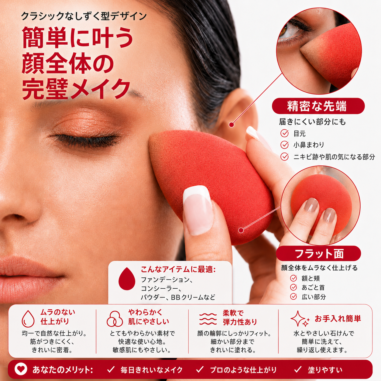 メイクアップスポンジ
